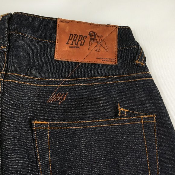 PRPS Straight 13.75 oz Raw Selvedge Button Fly Jeans Men's 29 - Picture 3 of 12